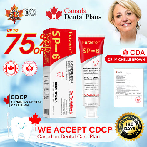 Furzero™ Canadian SP-6 Probiotic Ultra Whitening Toothpaste🦷(✅CDA-CERTIFIED)🔥75% OFF