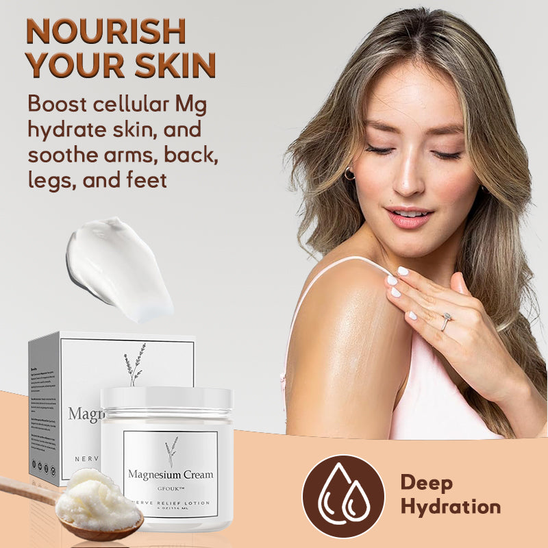 Official Store: GFOUK™ Magnesium Nerve Relief Lotion🌿✅Fast Pain Relief & Relaxation for Hands & Feet (Promotes Sleep & Soothes Muscles)