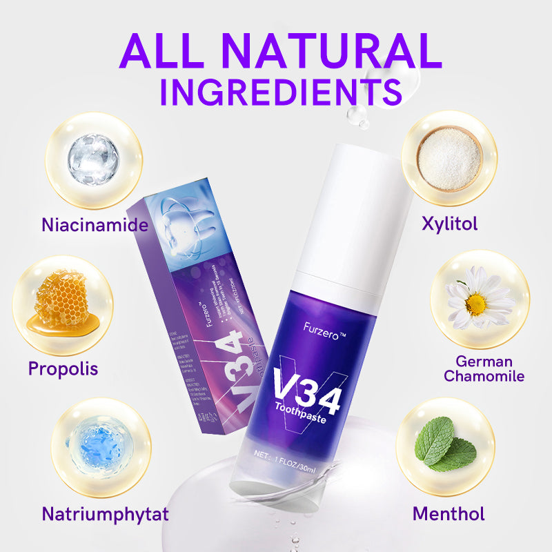 Furzero™ V34 Purple Teeth Whitening Toothpaste