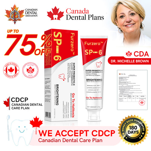 Furzero™ Canadian SP-6 Probiotic Ultra Whitening Toothpaste🪥(✅CDA-CERTIFIED)🔥75% OFF