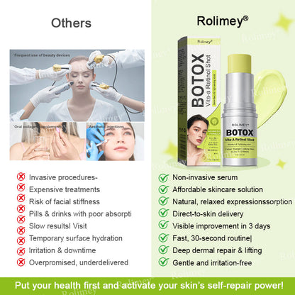 👨‍⚕️Made and Shipped from the USA ✅Rolimey® Botox & Vita-A Retinol Shot Wrinkle-Lift Tightening stick- Last Day Promotion 70% OFF🔥LAST DAY 70% OFF