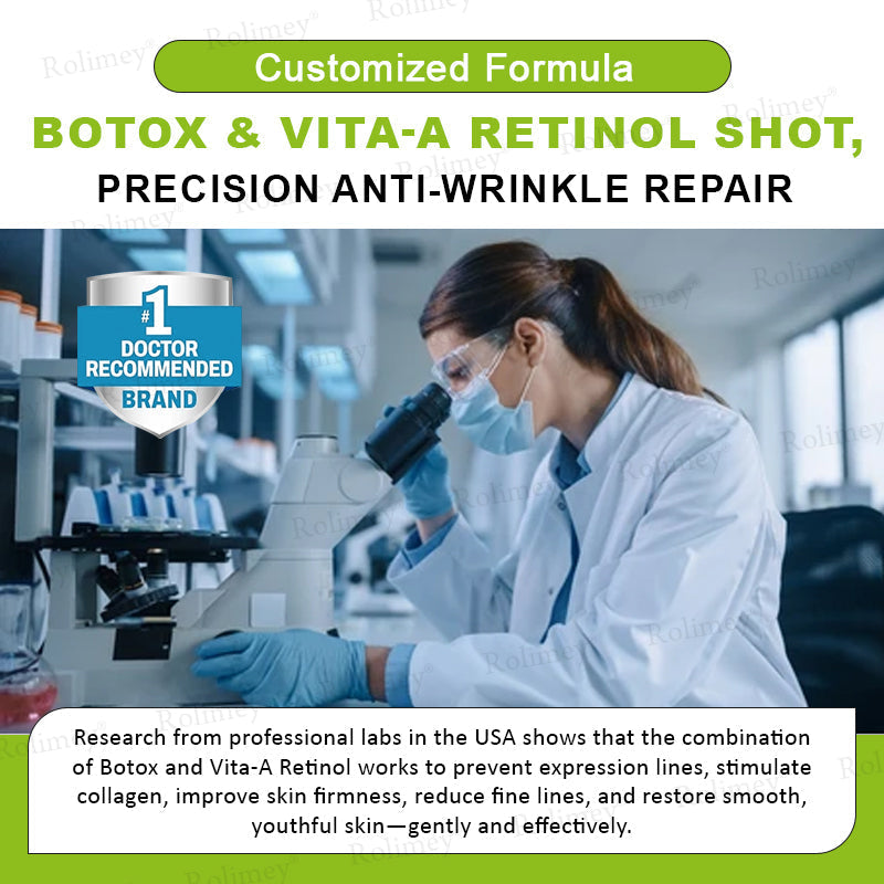 🏅👨‍⚕️Made and shipped from the USA 💫Rolimey® Botox & Vita-A Retinol Shot Wrinkle-Lift Tightening cream - Last Day Promotion 70% OFF