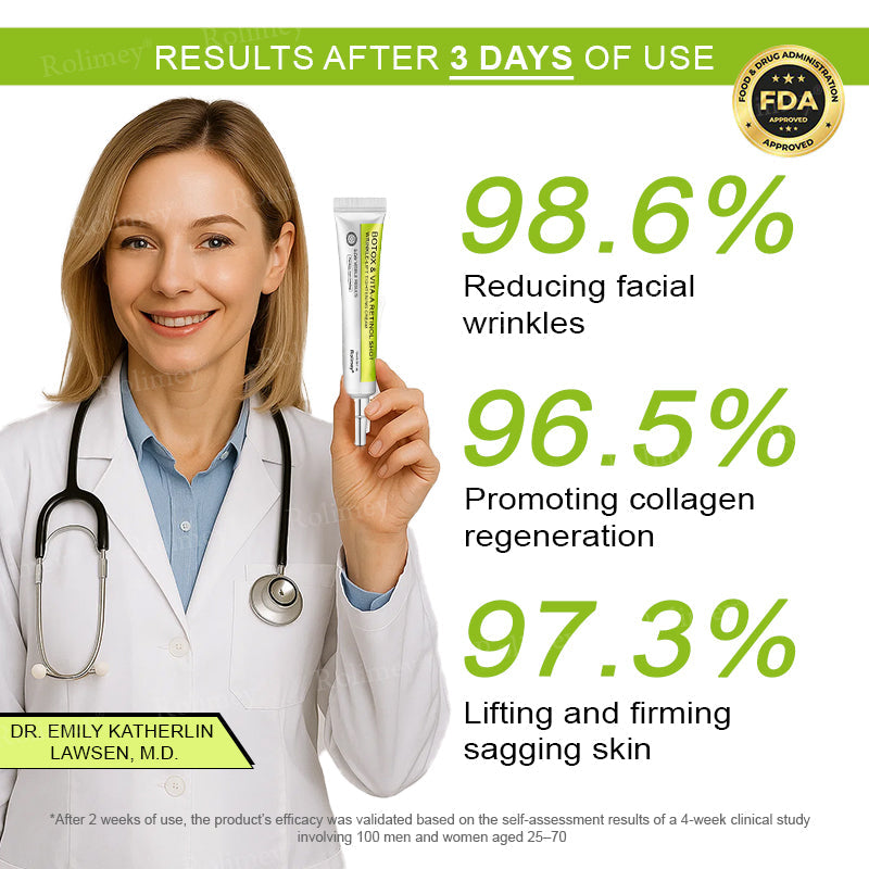 🏅👨‍⚕️Made and shipped from the USA 💫Rolimey® Botox & Vita-A Retinol Shot Wrinkle-Lift Tightening cream - Last Day Promotion 70% OFF