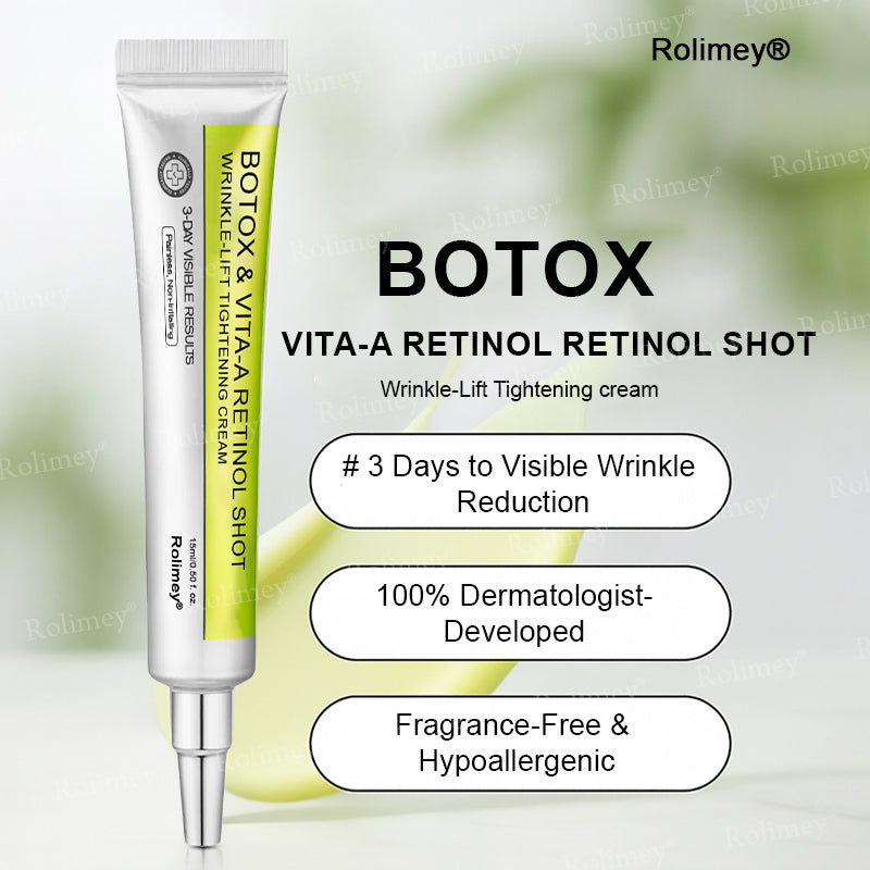 🏅👨‍⚕️Made and shipped from the USA 💫Rolimey® Botox & Vita-A Retinol Shot Wrinkle-Lift Tightening cream - Last Day Promotion 70% OFF