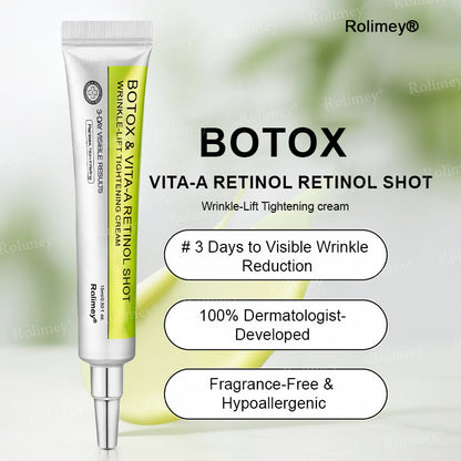 🏅👨‍⚕️Made and shipped from the USA 💫Rolimey® Botox & Vita-A Retinol Shot Wrinkle-Lift Tightening cream - Last Day Promotion 70% OFF