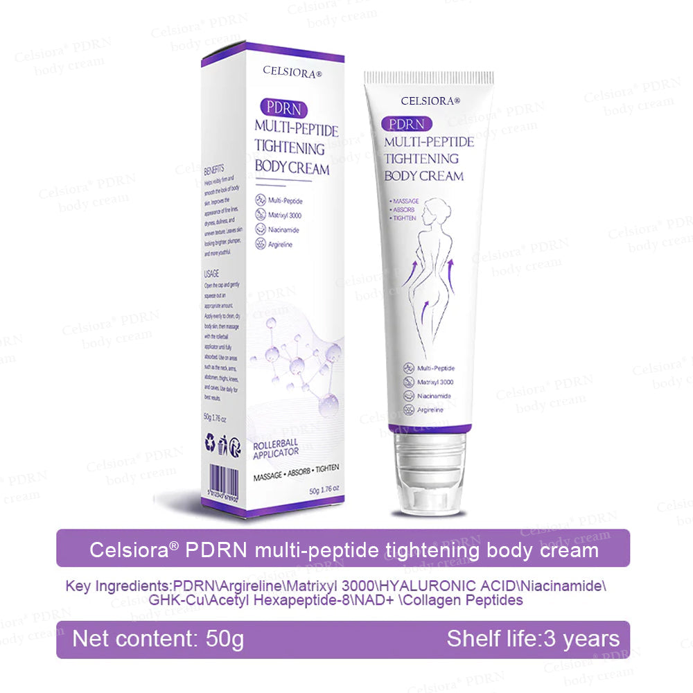 ❤FDA Official: Celsiora® PDRN Multi-Peptide Massaging Body Roller Cream- Anti-aging, Hydrating, Skin Firming & Lifting, Skin Repair, Even Tone, Acne and Dark Spot Treatment, Wart and Mole Removal, and Psoriasis Relief.