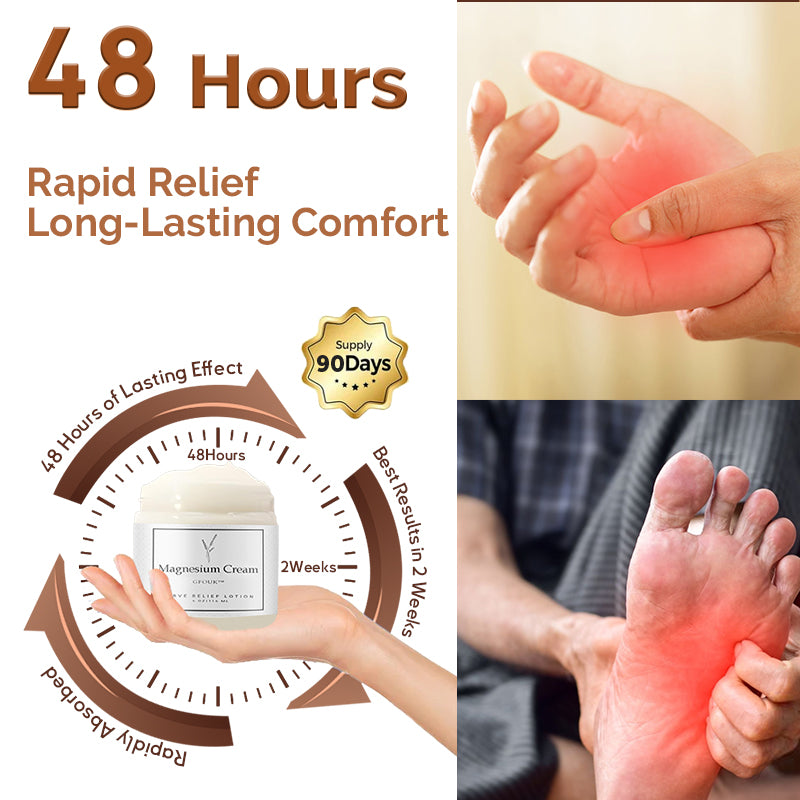 Official Store: GFOUK™ Magnesium Nerve Relief Lotion🌿✅Fast Pain Relief & Relaxation for Hands & Feet (Promotes Sleep & Soothes Muscles)