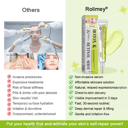 🏅👨‍⚕️Made and shipped from the USA 💫Rolimey® Botox & Vita-A Retinol Shot Wrinkle-Lift Tightening cream - Last Day Promotion 70% OFF