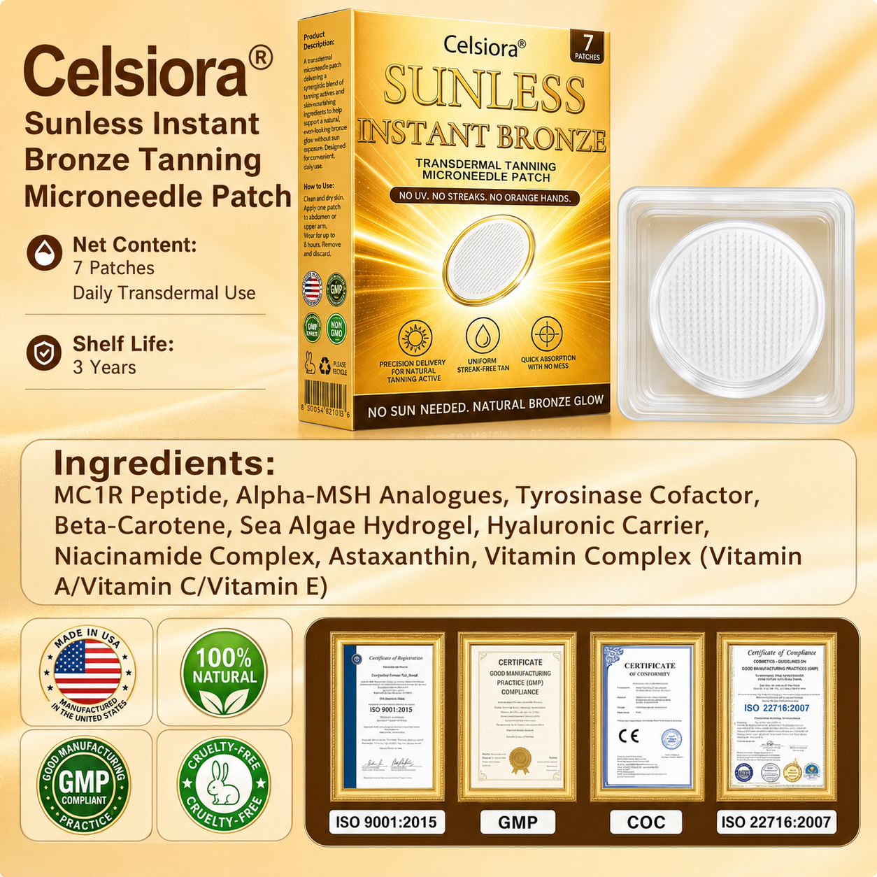 𝑶𝒇𝒇𝒊𝒄𝒊𝒂𝒍 𝑺𝒕𝒐𝒓𝒆 | ☀️ Celsiora® 𝐒𝐮𝐧𝐥𝐞𝐬𝐬 𝐈𝐧𝐬𝐭𝐚𝐧𝐭 𝐁𝐫𝐨𝐧𝐳𝐞 𝐓𝐚𝐧𝐧𝐢𝐧𝐠 𝐌𝐢𝐜𝐫𝐨𝐧𝐞𝐞𝐝𝐥𝐞 𝐏𝐚𝐭𝐜𝐡  (𝐉𝐮𝐬𝐭 𝐨𝐧𝐜𝐞 𝐚 𝐝𝐚𝐲) 𝐕𝐢𝐬𝐢𝐛𝐥𝐞 𝐁𝐫𝐨𝐧𝐳𝐞 𝐆𝐥𝐨𝐰 𝐢𝐧 𝟕 𝐃𝐚𝐲𝐬 ✅ 𝐍𝐨 𝐔𝐕, 𝐍𝐨 𝐎𝐫𝐚𝐧𝐠𝐞, 𝐍𝐨 𝐒𝐭𝐫𝐞𝐚𝐤𝐬, 𝐍𝐨 𝐃𝐇𝐀, 𝐍𝐨 𝐌𝐞𝐬𝐬. (upsell)