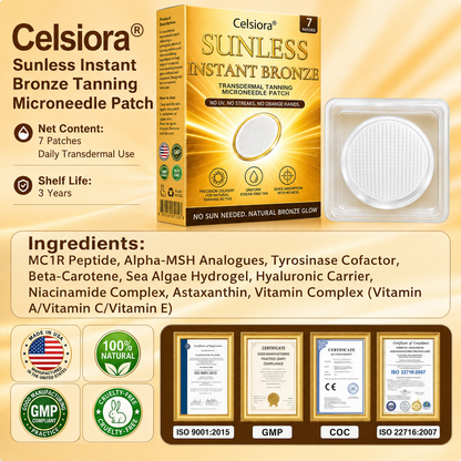 𝑶𝒇𝒇𝒊𝒄𝒊𝒂𝒍 𝑺𝒕𝒐𝒓𝒆 | ☀️ Celsiora® 𝐒𝐮𝐧𝐥𝐞𝐬𝐬 𝐈𝐧𝐬𝐭𝐚𝐧𝐭 𝐁𝐫𝐨𝐧𝐳𝐞 𝐓𝐚𝐧𝐧𝐢𝐧𝐠 𝐌𝐢𝐜𝐫𝐨𝐧𝐞𝐞𝐝𝐥𝐞 𝐏𝐚𝐭𝐜𝐡  (𝐉𝐮𝐬𝐭 𝐨𝐧𝐜𝐞 𝐚 𝐝𝐚𝐲) 𝐕𝐢𝐬𝐢𝐛𝐥𝐞 𝐁𝐫𝐨𝐧𝐳𝐞 𝐆𝐥𝐨𝐰 𝐢𝐧 𝟕 𝐃𝐚𝐲𝐬 ✅ 𝐍𝐨 𝐔𝐕, 𝐍𝐨 𝐎𝐫𝐚𝐧𝐠𝐞, 𝐍𝐨 𝐒𝐭𝐫𝐞𝐚𝐤𝐬, 𝐍𝐨 𝐃𝐇𝐀, 𝐍𝐨 𝐌𝐞𝐬𝐬. (upsell)