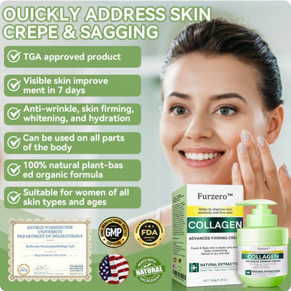 ✅FDA Approval💝Furzero™ Luxurious Collagen Peptide Firming Cream🔥Maximum 75 OFF!🔥