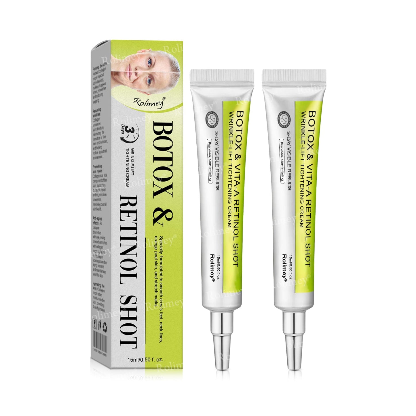 🏅👨‍⚕️Made and shipped from the USA 💫Rolimey® Botox & Vita-A Retinol Shot Wrinkle-Lift Tightening cream - Last Day Promotion 70% OFF