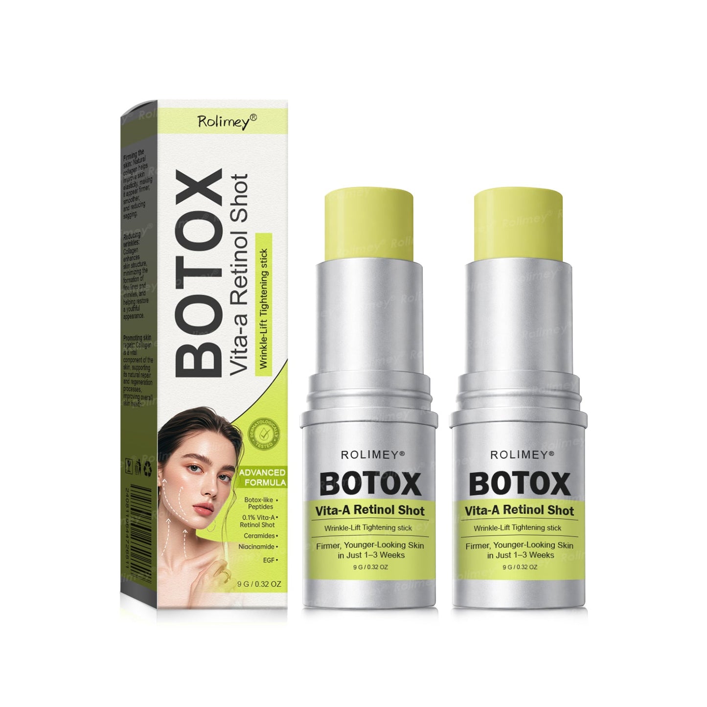 👨‍⚕️Made and Shipped from the USA ✅Rolimey® Botox & Vita-A Retinol Shot Wrinkle-Lift Tightening stick- Last Day Promotion 70% OFF🔥LAST DAY 70% OFF